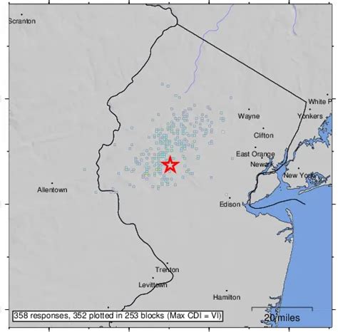 new jersey earthquake aftershock